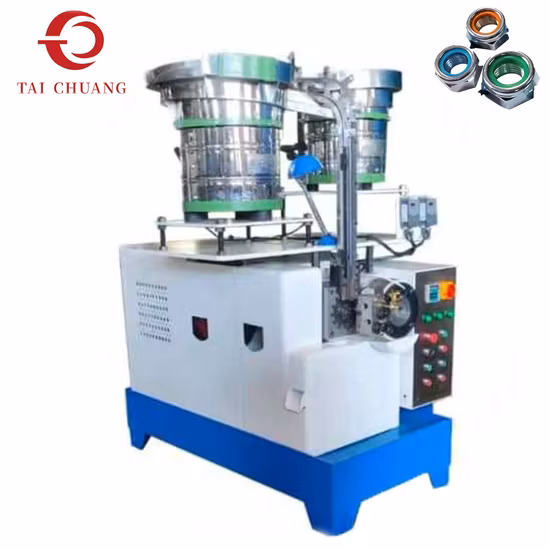 Automatic Nylon Insert Lock Nut Washer Assembly Machine for Fastener Production