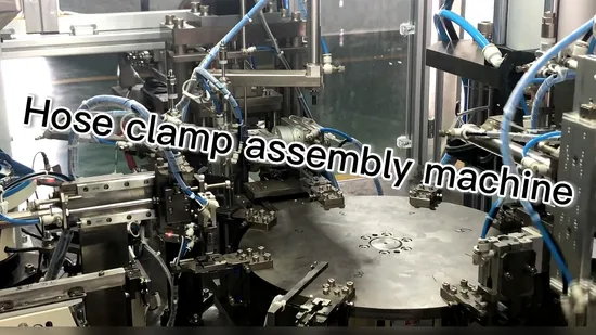 Quality Car Fastener Pipe Clamp Hose Clamp Factory Use Fully Automatic Hose Clamp Assembly Machine